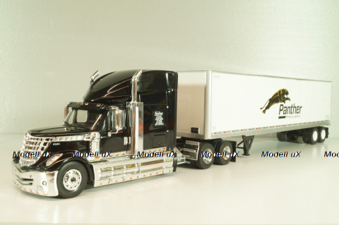 International Lonestar with semi-trailer Panther, 2016, black/white, American trucks, France №82, Altaya 1:43