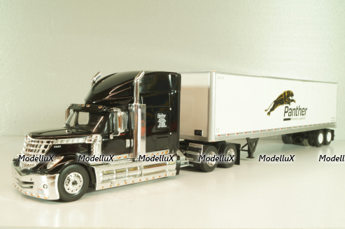 International Lonestar with semi-trailer Panther, 2016, black/white, American trucks, France №82, Altaya 1:43