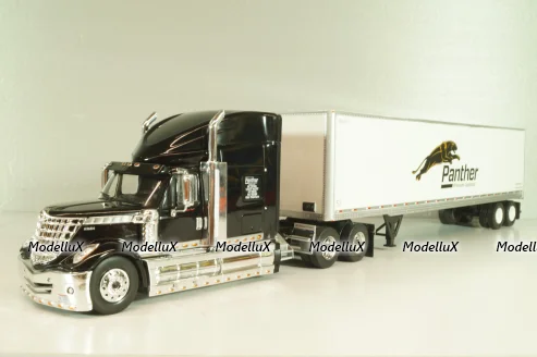 International Lonestar with semi-trailer Panther, 2016, black/white, American trucks, France №82, Altaya 1:43