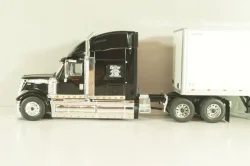 International Lonestar with semi-trailer Panther, 2016, black/white, American trucks, France №82, Altaya 1:43