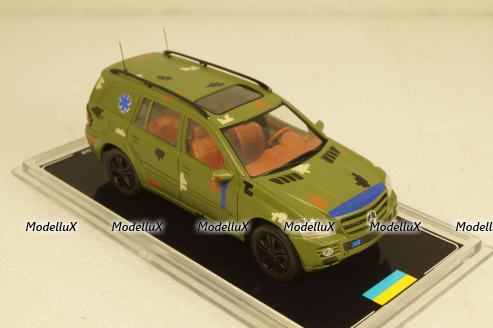 Mercedes GL500 X164 Ukraine Territorial Forces Gun Truck (Kyiv 2022), TruckTyr 1:43