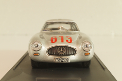 Mercedes-Benz 300 SL Gullwing #613 4th Mille Miglia 1952 Caracciola/Kurrle, silver, BG7213, Bang 1:43