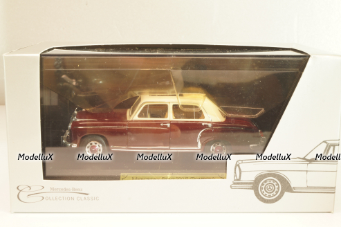 Mercedes-Benz 220 S Ponton (W180) 1956, dark red, 4325, dealer edition, Faller 1:43