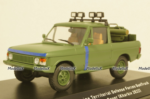 Range Rover Classic Ukraine Territorial Forces Gun Truck (Kharkiv 2022), TruckTyr 1:43