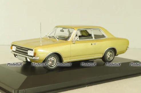 Opel Rekord C 2-door 1968, gold, 430046101, Minichamps 1:43