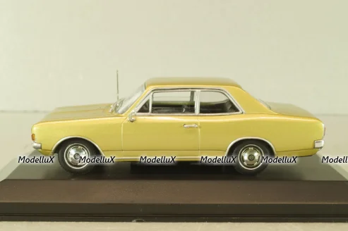 Opel Rekord C 2-door 1968, gold, 430046101, Minichamps 1:43