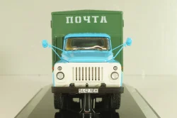 ГЗСА-3712 фургон "Почта" на шасси 53-12, голубой/зеленый, 105350, DIP Models 1:43 