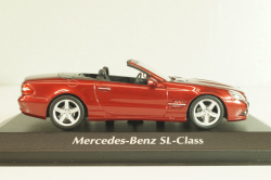 Mercedes-Benz SL 500 (R129) 1999, Mercedes SL-Class, red metallic, 940037530, Maxichamps 1:43