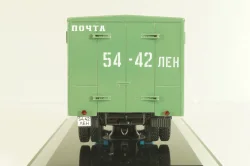 ГЗСА-3712 фургон "Почта" на шасси 53-12, голубой/зеленый, 105350, DIP Models 1:43 