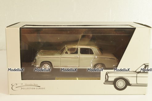 Mercedes-Benz 220 S Ponton (W180) 1956, grey, dealer edition, Faller 1:43