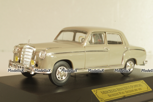 Mercedes-Benz 220 S Ponton (W180) 1956, grey, dealer edition, Faller 1:43