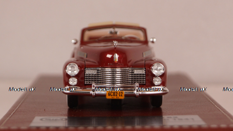 Cadillac Series 62 Convertible Open 1941, maroom metallic, GIM021A, GIM 1:43