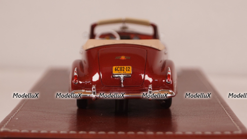 Cadillac Series 62 Convertible sedan open 1941, maroon, GIM 021A, GIM 1:43