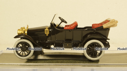 Руссо-Балт К12-20 VIII серии (1913), черный, открытый, Студия Колесо 1:43