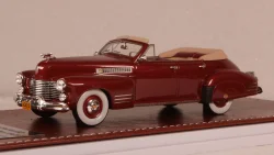 Cadillac Series 62 Convertible sedan open 1941, maroon, GIM 021A, GIM 1:43
