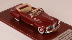 Cadillac Series 62 Convertible sedan open 1941, maroon, GIM 021A, GIM 1:43