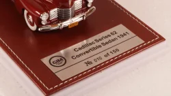 Cadillac Series 62 Convertible sedan open 1941, maroon, GIM 021A, GIM 1:43