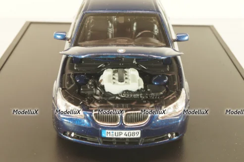 BMW 545i (E60) 2003, dark blue, 03501S, Kyosho 1:43