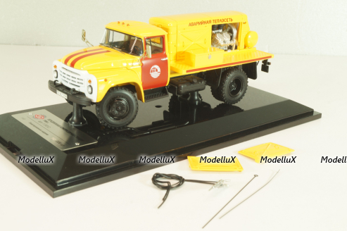 ПКС-130 Аварийная теплосеть на шасси Зил-130 1986, желтый, 113012, DiP Models 1:43