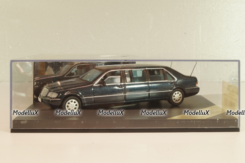 Mercedes-Benz S600L Pullman (W140) 1997 dark metallic grey, V98050, Vitesse 1:43