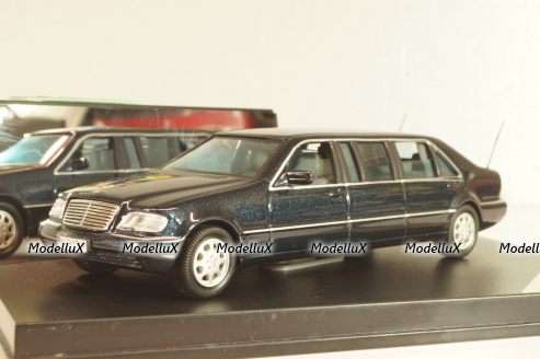 Mercedes-Benz S600L Pullman (W140) 1997 dark metallic grey, V98050, Vitesse 1:43