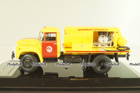 ПКС-130 Аварийная теплосеть на шасси Зил-130 1986, желтый, 113012, DiP Models 1:43