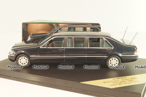 Mercedes-Benz S600L Pullman (W140) 1997 dark metallic grey, V98050, Vitesse 1:43