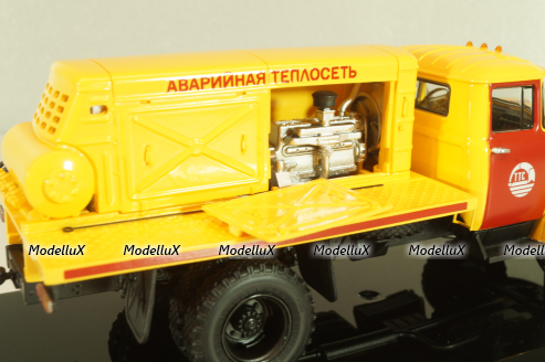 ПКС-130 Аварийная теплосеть на шасси Зил-130 1986, желтый, 113012, DiP Models 1:43