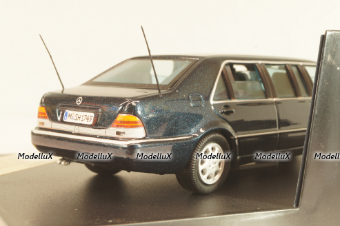 Mercedes-Benz S600L Pullman (W140) 1997 dark metallic grey, V98050, Vitesse 1:43