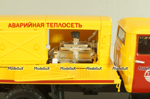 ПКС-130 Аварийная теплосеть на шасси Зил-130 1986, желтый, 113012, DiP Models 1:43