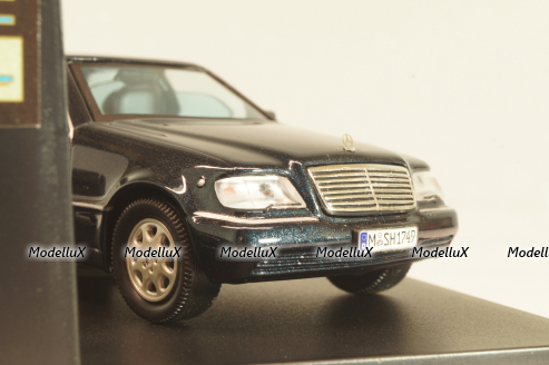 Mercedes-Benz S600L Pullman (W140) 1997 dark metallic grey, V98050, Vitesse 1:43