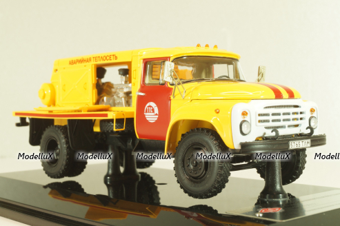 ПКС-130 Аварийная теплосеть на шасси Зил-130 1986, желтый, 113012, DiP Models 1:43