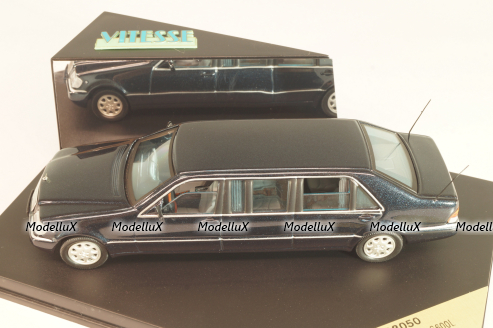Mercedes-Benz S600L Pullman (W140) 1997 dark metallic grey, V98050, Vitesse 1:43
