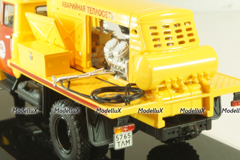 ПКС-130 Аварийная теплосеть на шасси Зил-130 1986, желтый, 113012, DiP Models 1:43