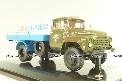 АЦПТ-4,1 автомобиль-цистерна "Молоко"  на шасси Зил-130 1986 г., хаки/берый, 113019, DiP Models 1:43
