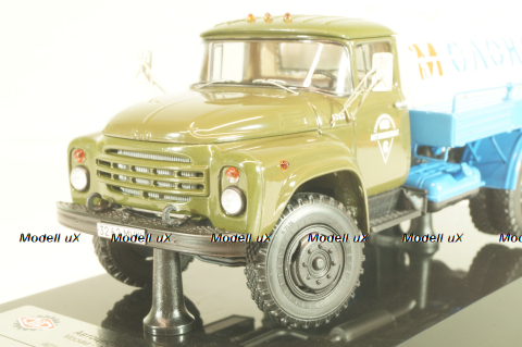 АЦПТ-4,1 автомобиль-цистерна "Молоко"  на шасси Зил-130 1986 г., хаки/берый, 113019, DiP Models 1:43
