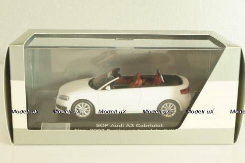 Audi A3 (8P) Cabriolet 2007, white, 5010803313, Minichamps 1:43