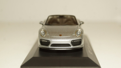 Porsche 911 (991/II) Turbo Cabriolet 2016 silver, Herpa 1:43