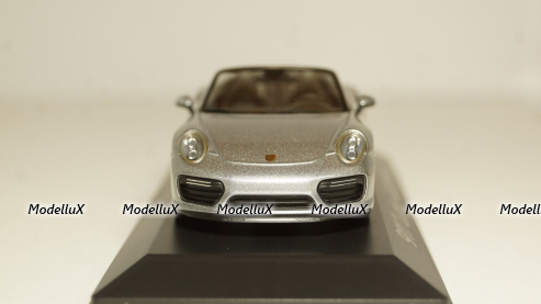 Porsche 911 (991/II) Turbo Cabriolet 2016 silver, Herpa 1:43