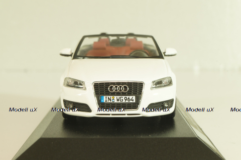 Audi A3 (8P) Cabriolet 2007, white, 5010803313, Minichamps 1:43