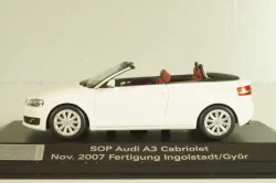 Audi A3 (8P) Cabriolet 2007, white, 5010803313, Minichamps 1:43