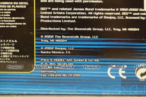 Jaguar XKR Roadster  James Bond 007 Die Another day, 33850 Joy Ride 1:18