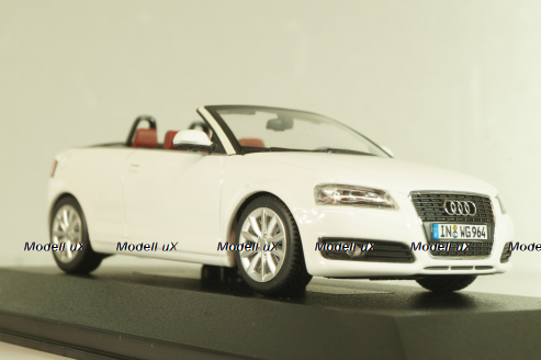 Audi A3 (8P) Cabriolet 2007, white, 5010803313, Minichamps 1:43
