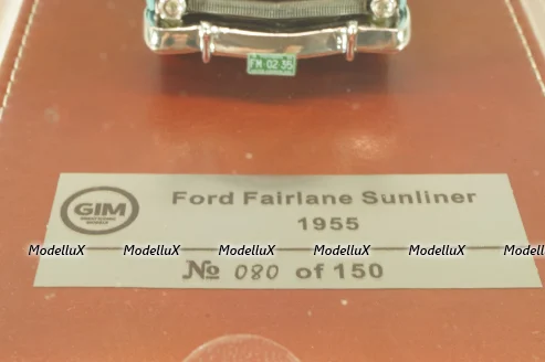 Ford Fairlane Sunliner 1955, green, GIM035b, GIM 1:43