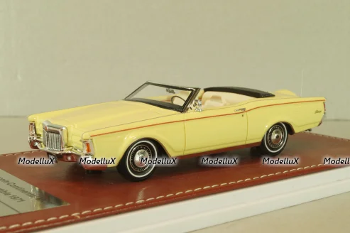 Lincoln Continental Mark III Convertible 1971, yellow, GIM011B, GIM 1:43