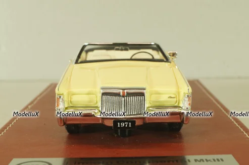 Lincoln Continental Mark III Convertible 1971, yellow, GIM011B, GIM 1:43
