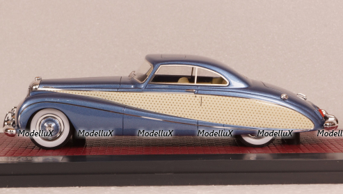 DAIMLER DE36 FHC BLUE CLOVER HOOPER 1953, Matrix 1:43