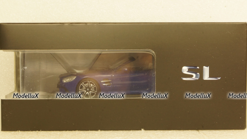Mercedes SL (R231), blue Hardtop liegt by, Facelift, Spark 1:43