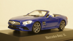 Mercedes SL (R231), blue Hardtop liegt by, Facelift, Spark 1:43