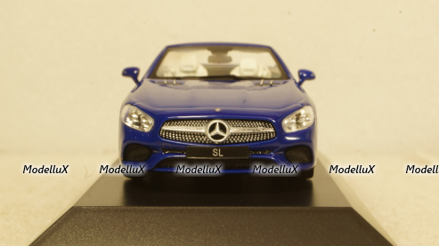 Mercedes SL (R231), blue Hardtop liegt by, Facelift, Spark 1:43